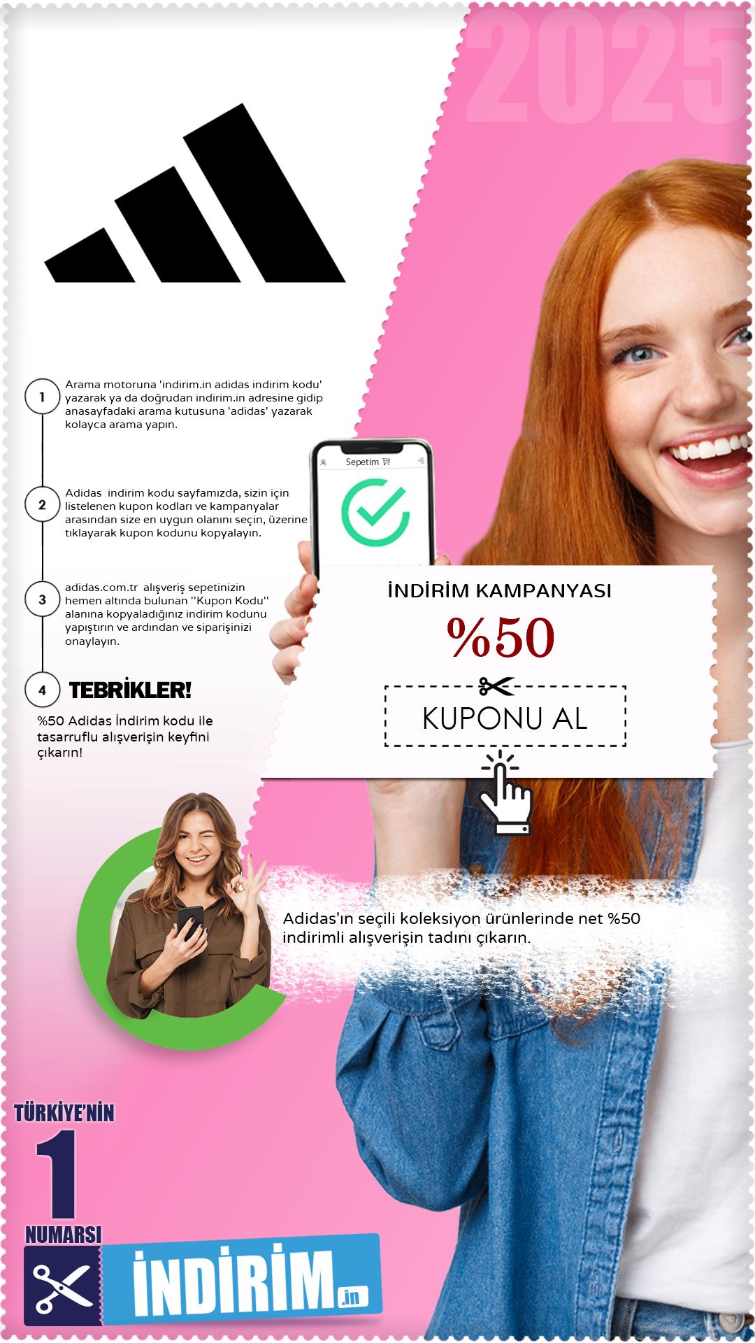 %50 İndirimli Adidas Ürünleri
