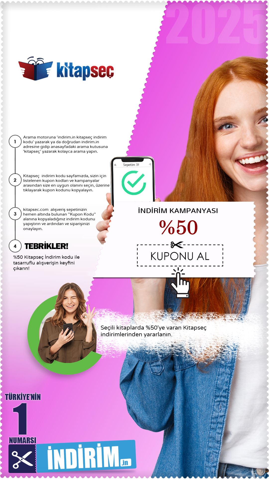 %50 Kitapseç'den İndirim Fırsatları