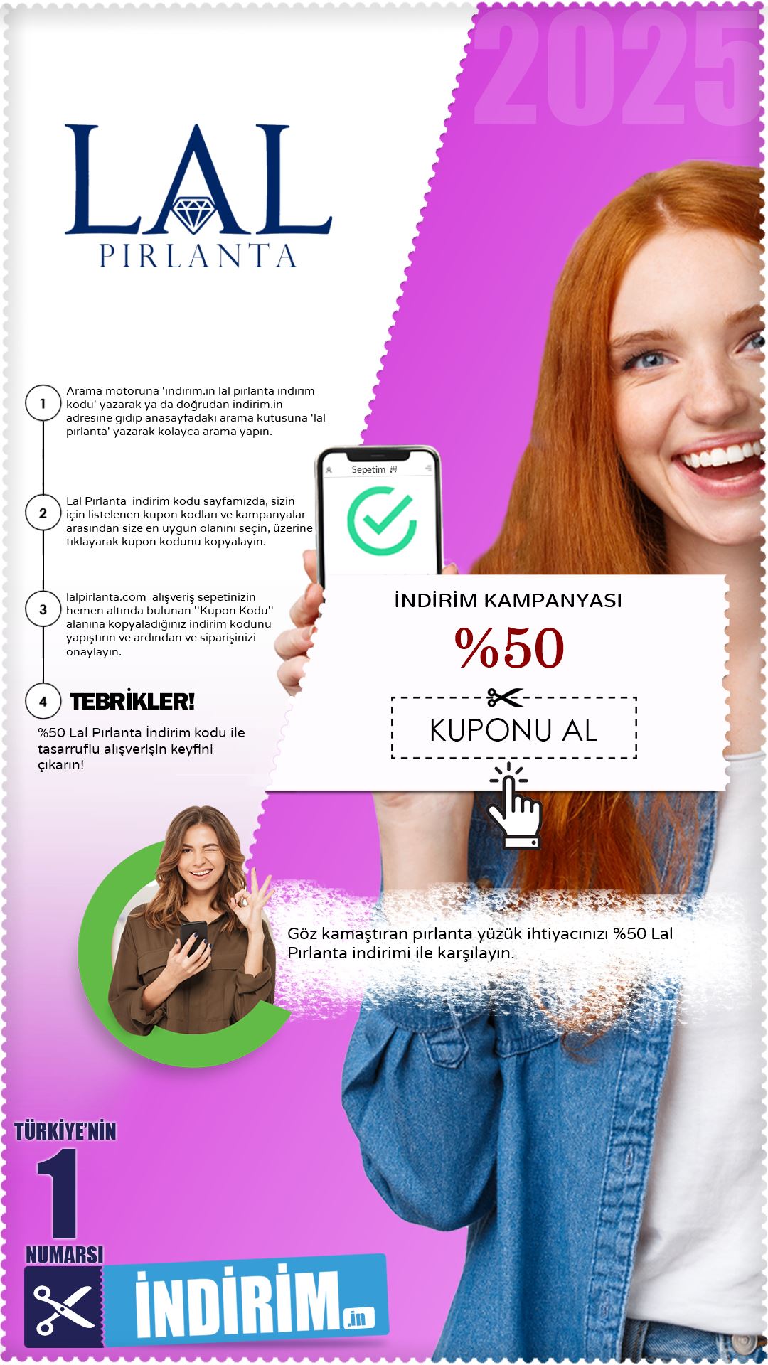 %50 Lal Pırlanta Yüzük Kampanyası