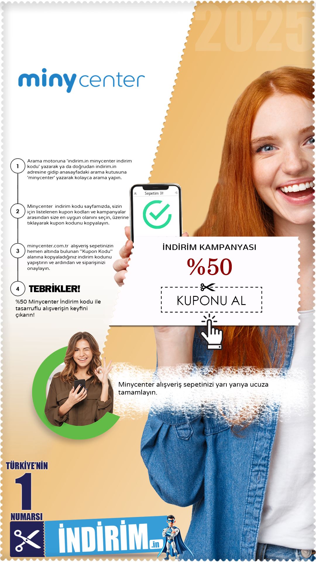 %50 Minycenter İndirim Kampanyası
