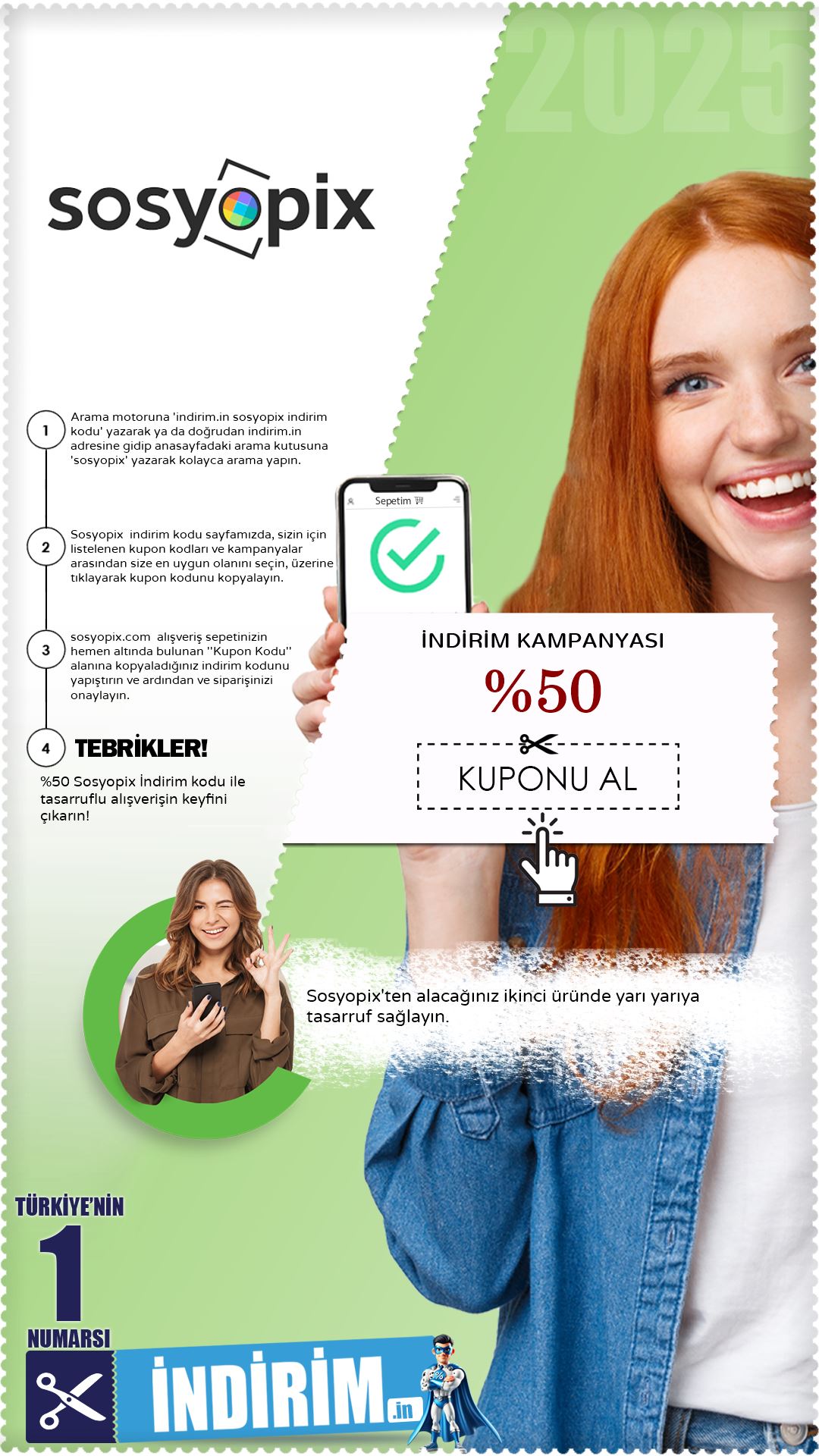%50 Sosyopix İndirim Fırsatı
