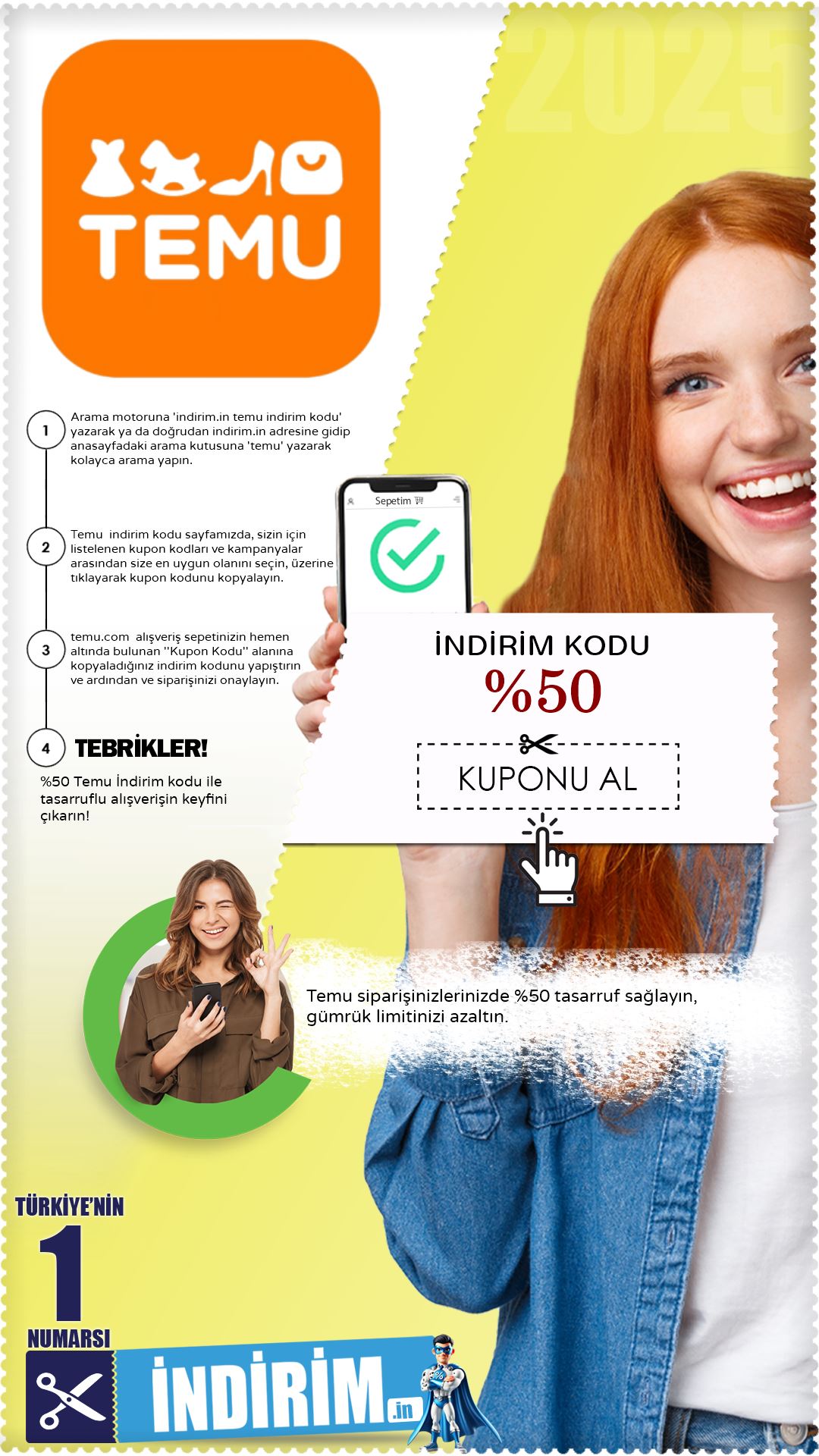 %50 Temu kupon kodu