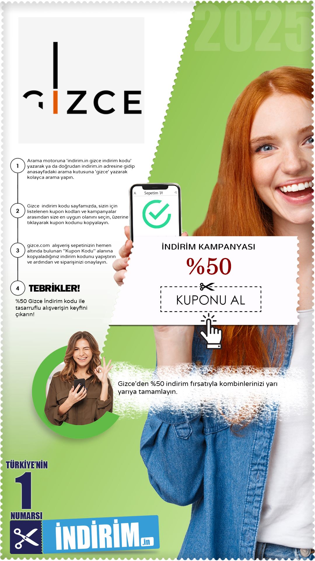 %50 Ucuzlatan Gizce Fırsatı