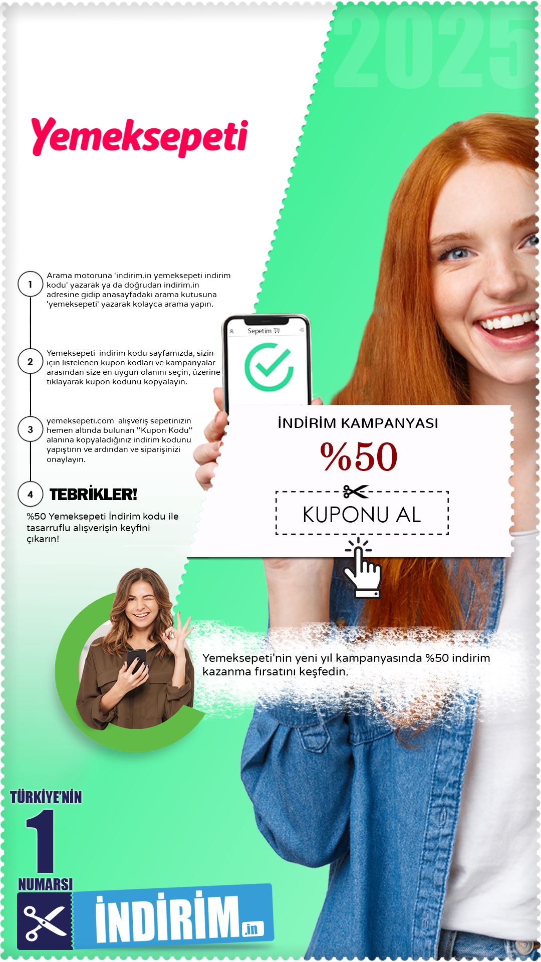 %50 Yemeksepeti Yeni Yıl Fırsatı