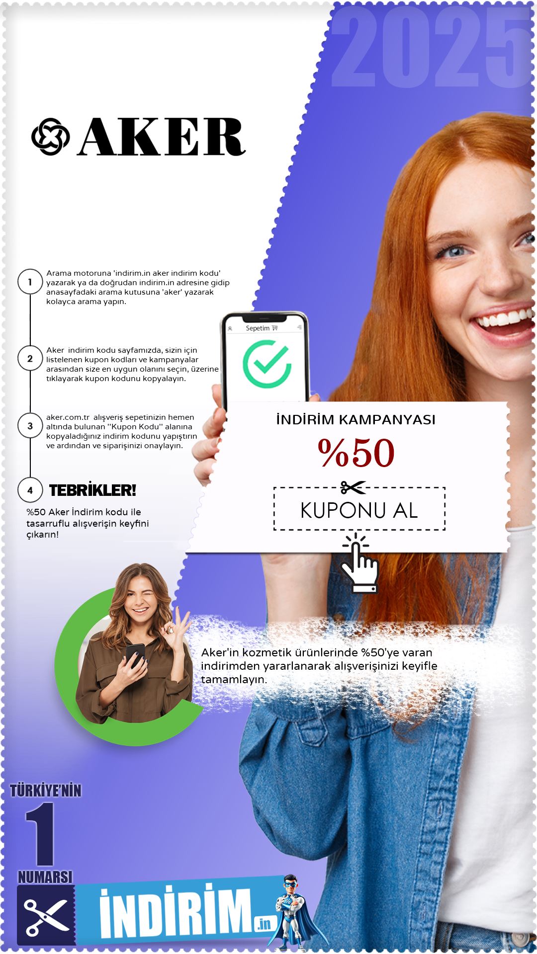 %50'ye Varan Aker Kozmetik İndirim Fırsatı