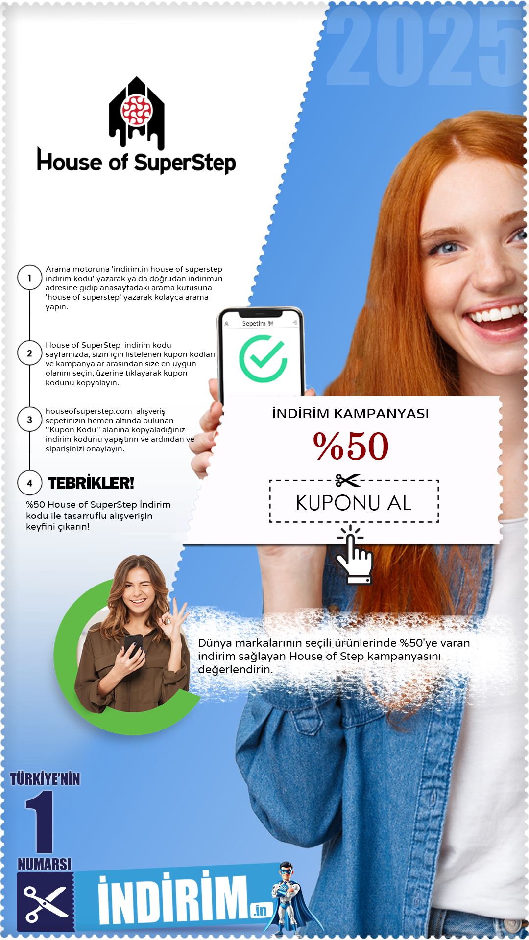 %50'Ye Varan House Of Step İndirim Fırsatı