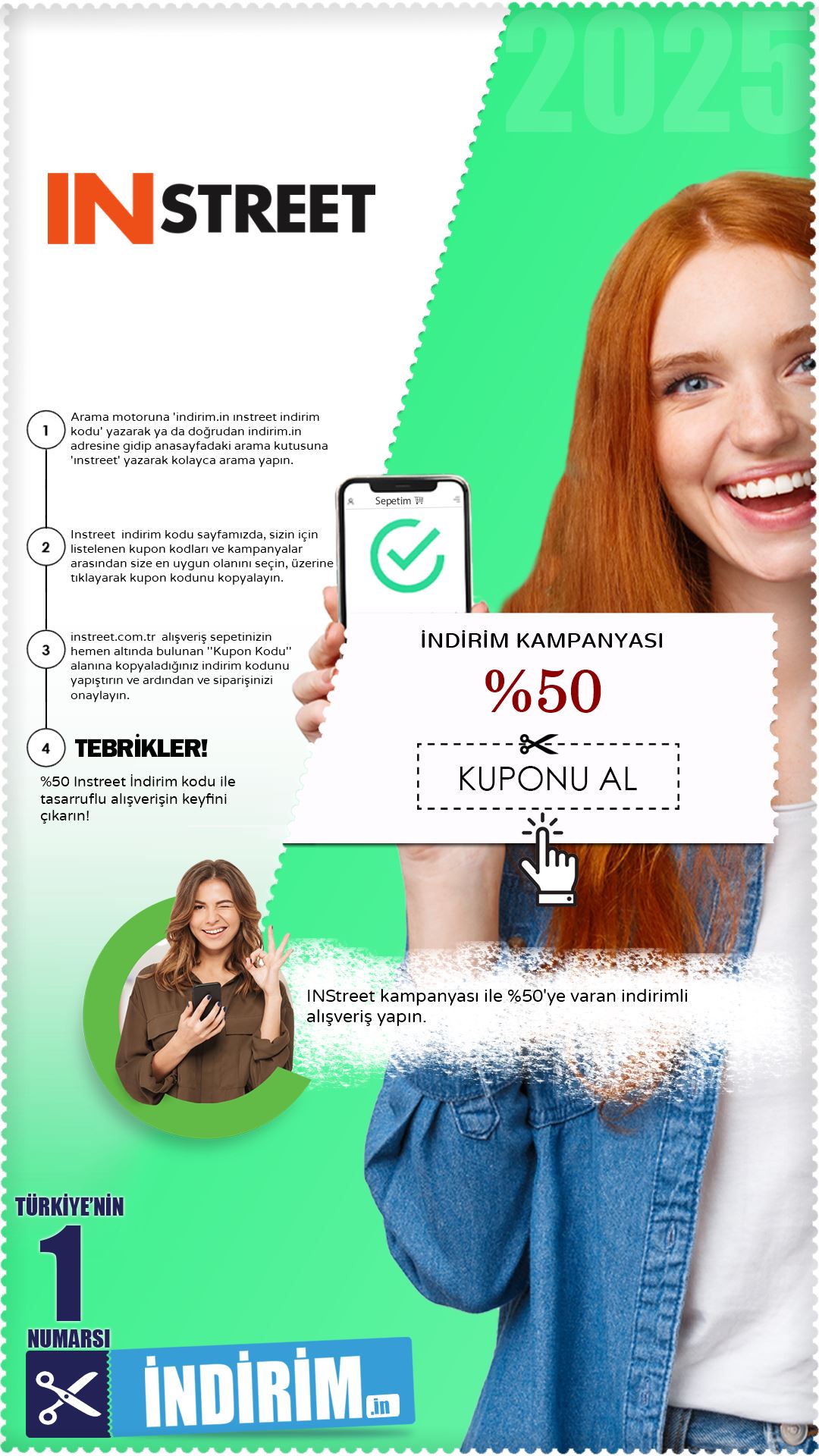 %50'Ye Varan Instreet İndirim Kampanyası