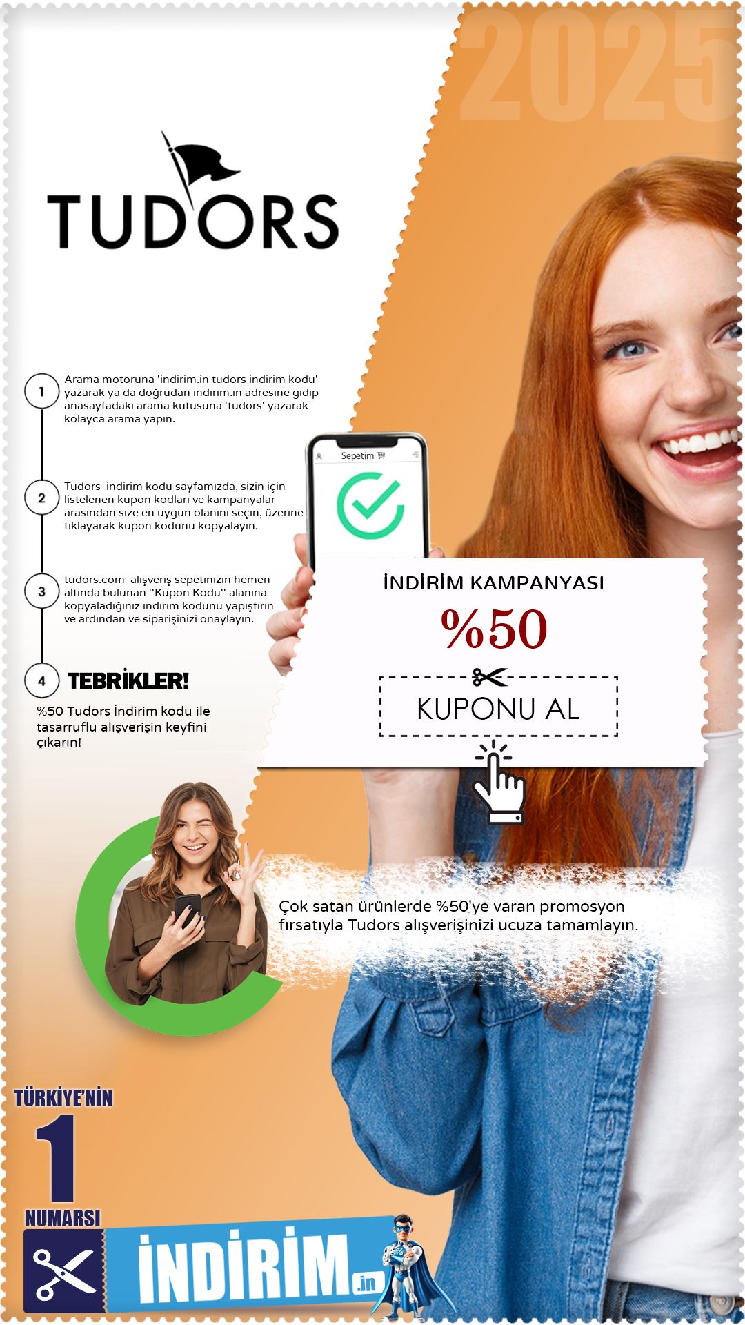 %50'ye Varan Tudors İndirim Kampanyası