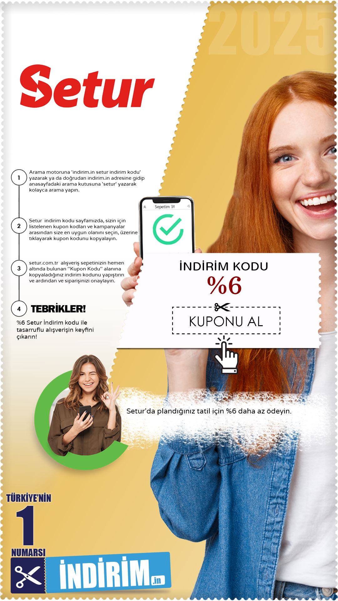 %6 Setur İndirim Kuponu Kodu