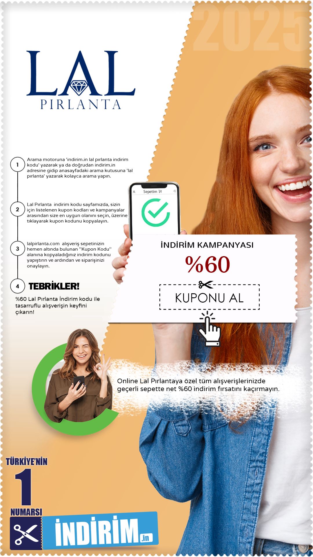 %60 Lal Pırlanta İndirim Fırsatı