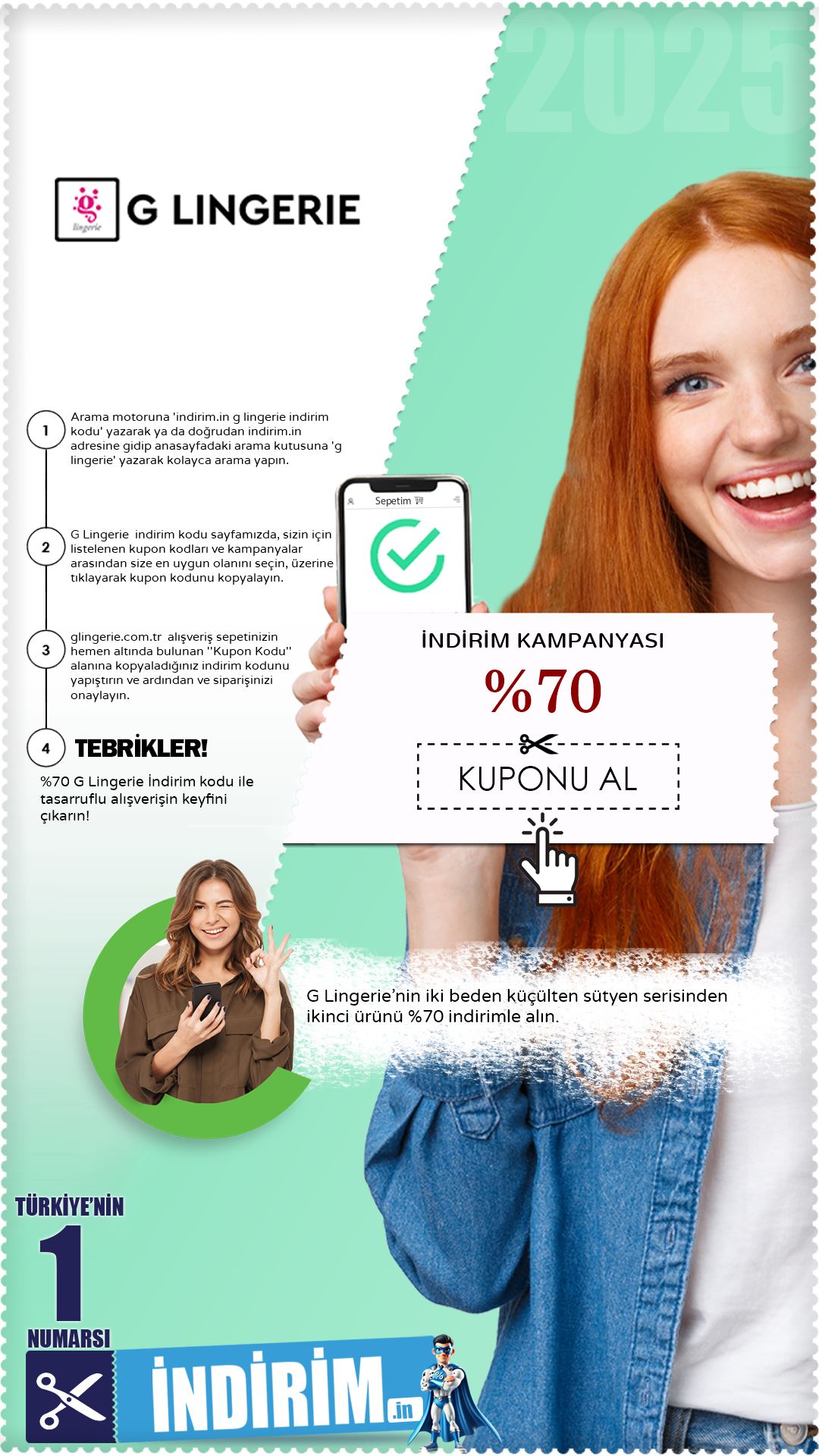 %70 G Lingerie İndirim Avantajı