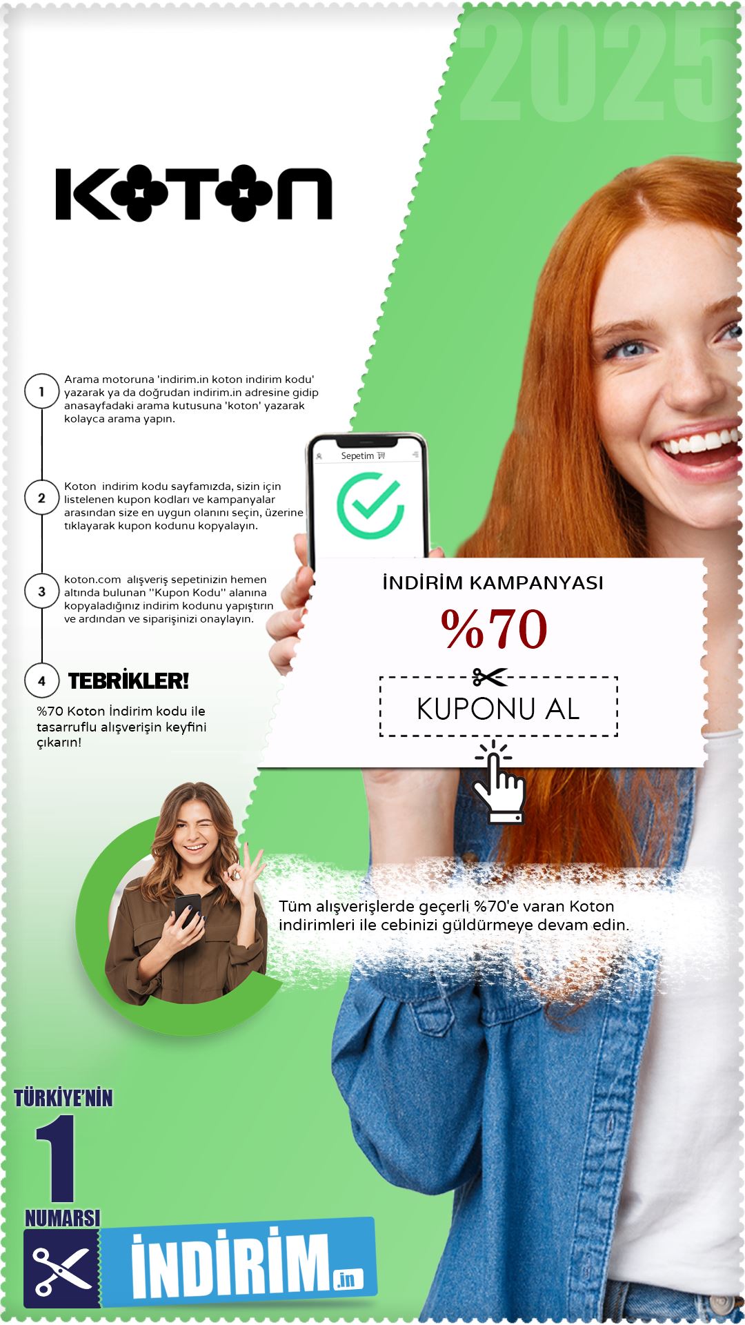 %70 Koton İndirim Fırsatları