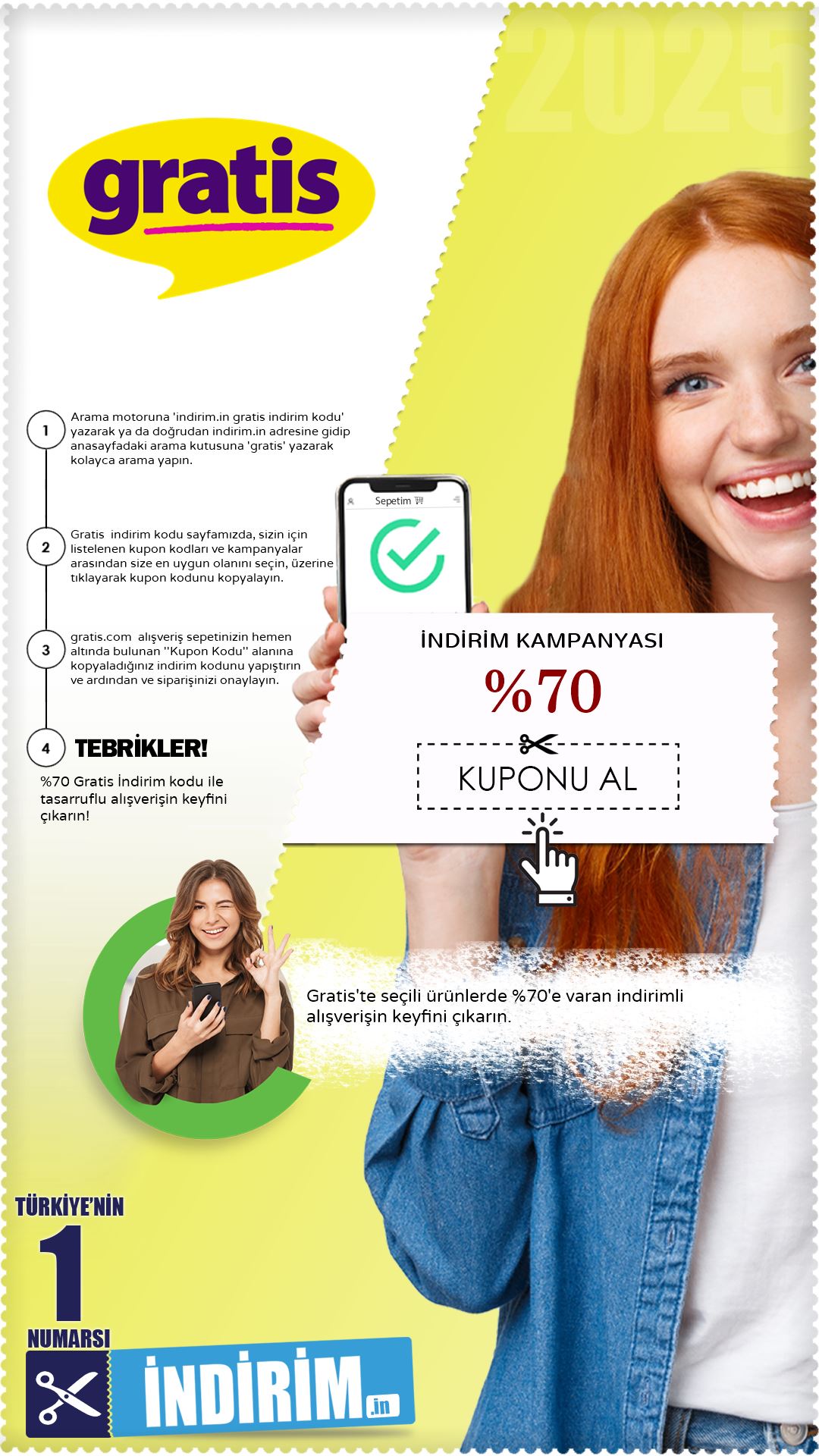 %70'E Varan Gratis İndirim Kampanyası