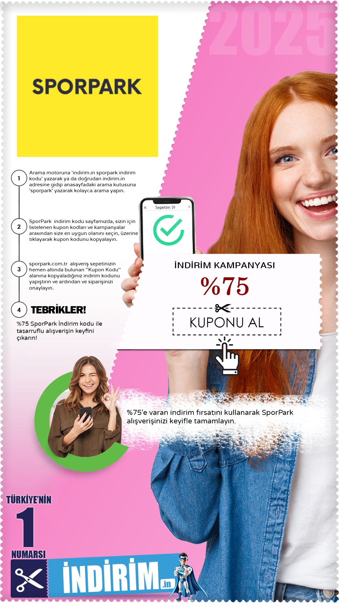 %75 Sporpark Outlet İndirim Avantajı